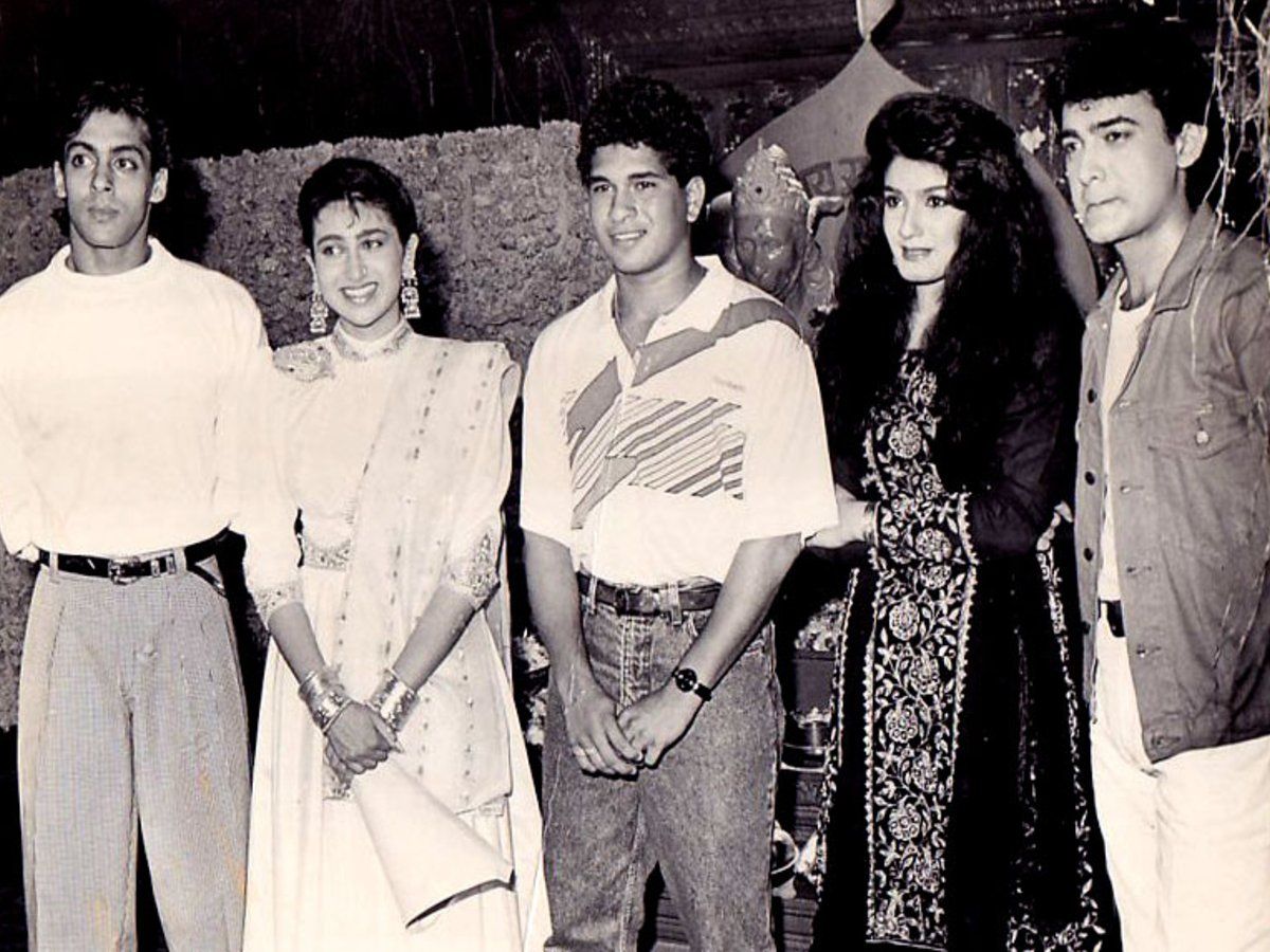 Sachin Tendulkar Salman Khan Aamir Khan Raveena Tandon Kareena Kapoor