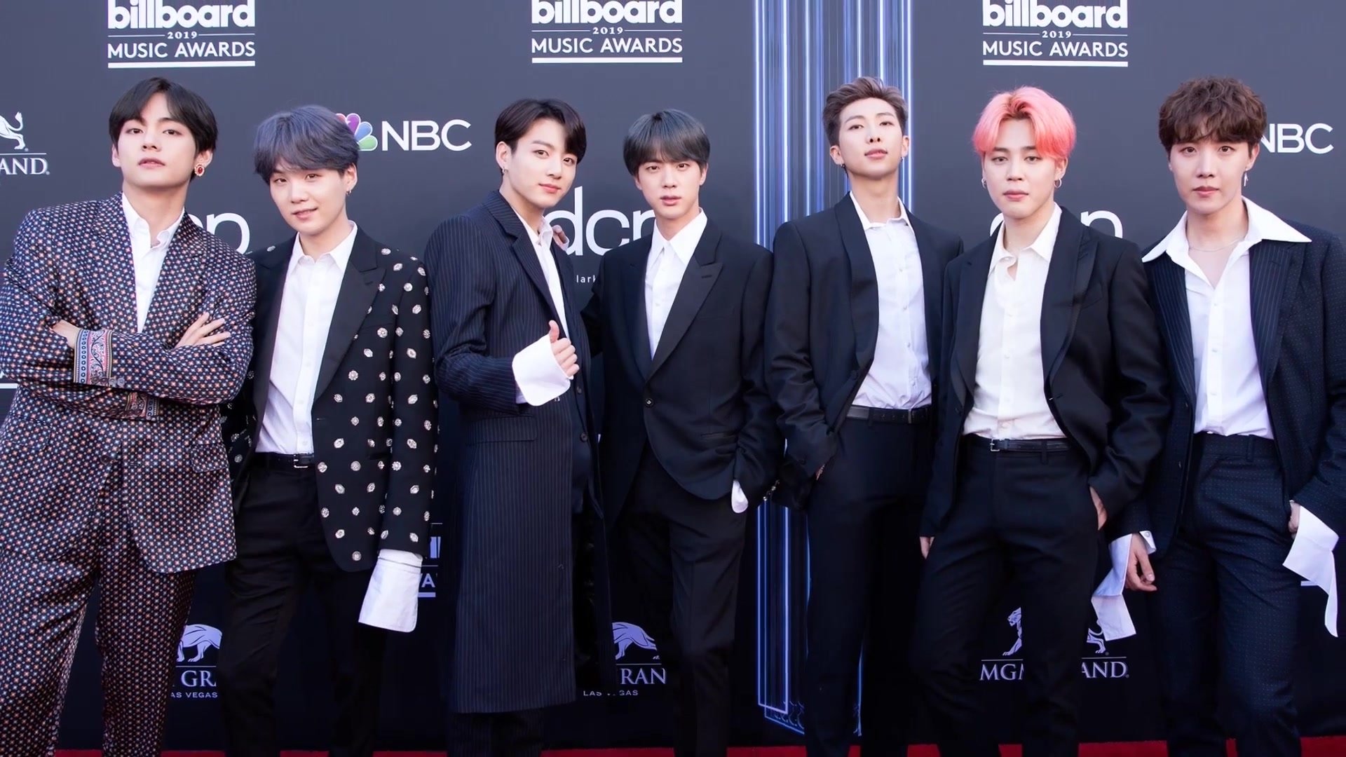 BTS on the Billboard Music Awards red carpet 1 May 2019
