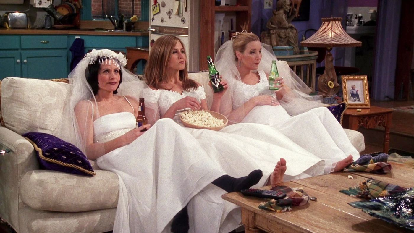 friends all the wedding dresses